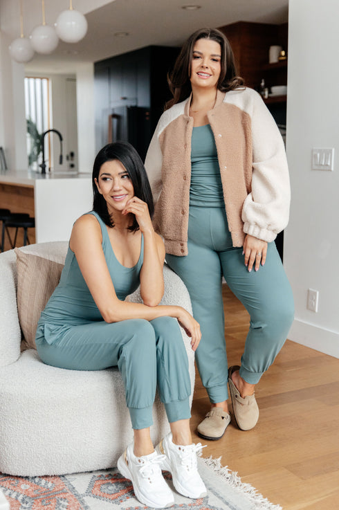 Casual But Cool Tank in Tidewater Teal - LISA MARIE BOUTIQUE