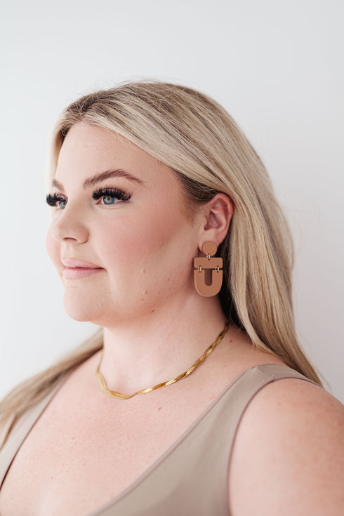 Dreamboat Earrings in Brown
