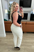 Judy Blue Charlene High Rise Jogger in Ecru