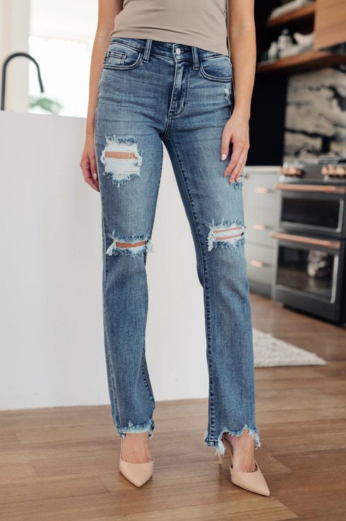 Judy blue O'Hara Destroyed Straight Jeans