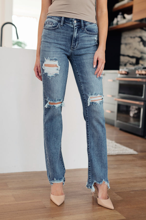 Judy blue O'Hara Destroyed Straight Jeans