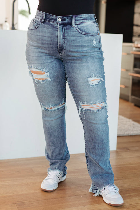 Judy blue O'Hara Destroyed Straight Jeans