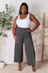 Double Take Full Size Smocked Wide Waistband Wide Leg Pants - LISA MARIE BOUTIQUE
