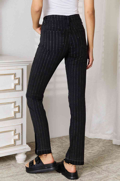 Kancan Striped Pants with Pockets - LISA MARIE BOUTIQUE