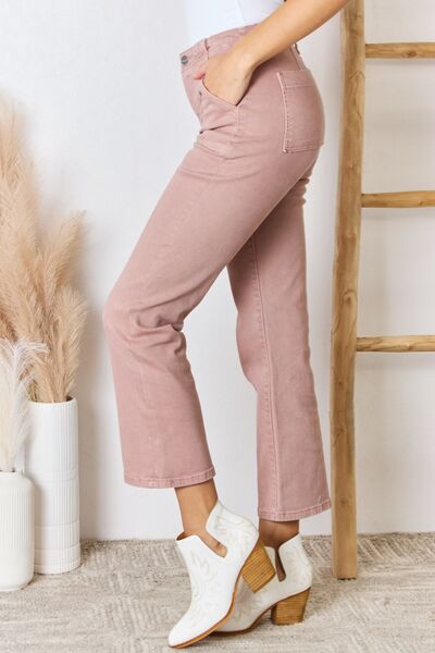 RISEN High Rise Ankle Flare Jeans - LISA MARIE BOUTIQUE