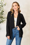 Heimish Full Size Open Front Long Sleeve Blazer - LISA MARIE BOUTIQUE
