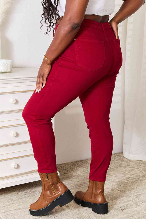 Judy Blue Full Size High Waist Tummy Control Skinny Jeans - LISA MARIE BOUTIQUE