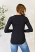 Culture Code Full Size Ribbed Round Neck Long Sleeve Top - LISA MARIE BOUTIQUE
