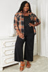 Double Take Plaid Dropped Shoulder Shirt - LISA MARIE BOUTIQUE