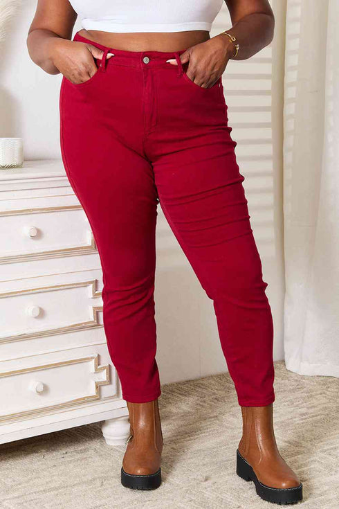 Judy Blue Full Size High Waist Tummy Control Skinny Jeans - LISA MARIE BOUTIQUE