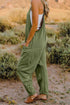 Double Take V-Neck Sleeveless Jumpsuit with Pocket - LISA MARIE BOUTIQUE