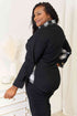 Double Take Plaid Collared Dropped Shoulder Jacket - LISA MARIE BOUTIQUE