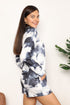 Double Take Tie-Dye Round Neck Top and Shorts Lounge Set - LISA MARIE BOUTIQUE