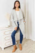 Double Take Open Front Duster Cardigan with Pockets - LISA MARIE BOUTIQUE