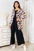 Double Take Printed Button Front Longline Cardigan - LISA MARIE BOUTIQUE