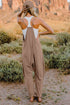 Double Take V-Neck Sleeveless Jumpsuit with Pocket - LISA MARIE BOUTIQUE