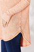 Zenana Oversized Washed Waffle Long Sleeve Top - LISA MARIE BOUTIQUE