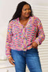 Woven Right V-Neck Long Sleeve Cardigan - LISA MARIE BOUTIQUE
