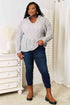 Woven Right Cable-Knit Hooded Sweater - LISA MARIE BOUTIQUE