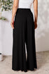 Double Take Full Size Smocked Wide Waistband Wide Leg Pants - LISA MARIE BOUTIQUE
