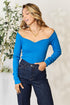 Culture Code Ribbed Sweetheart Neck Knit Top - LISA MARIE BOUTIQUE