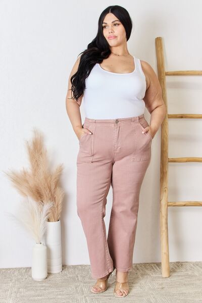 RISEN High Rise Ankle Flare Jeans - LISA MARIE BOUTIQUE