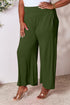 Double Take Full Size Smocked Wide Waistband Wide Leg Pants - LISA MARIE BOUTIQUE
