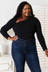 Basic Bae Asymmetrical Neck Long Sleeve Top - LISA MARIE BOUTIQUE