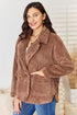 Culture Code Double Breasted Fuzzy Coat - LISA MARIE BOUTIQUE