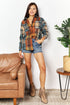 Double Take Plaid Curved Hem Shirt Jacket with Breast Pockets - LISA MARIE BOUTIQUE