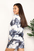 Double Take Tie-Dye Round Neck Top and Shorts Lounge Set - LISA MARIE BOUTIQUE