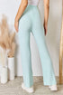 RISEN Full Size High Waist Ultra Soft Knit Flare Pants - LISA MARIE BOUTIQUE