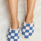 Melody Checkered Plush Slide Slippers