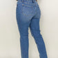 Judy Blue Embroidered Boyfriend Jeans with Side Seam Stitch